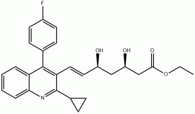 PIE: (6E)-7-[2-cyclopropyl-4-(4-fluorophenyl)quinolin-3 -yl]-3,5-dihydroxyhept-6-enoic acid ethyl ester